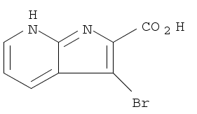 1H-Pyrrolo[2,3-b]pyridine-2-carboxylic acid, 3-bromo-